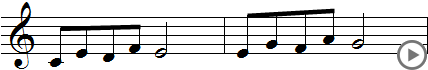 Transposition à l'intérieur d'une mélodie