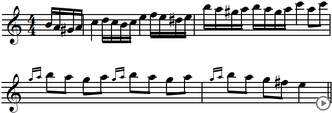 Marche turque de Mozart, extrait